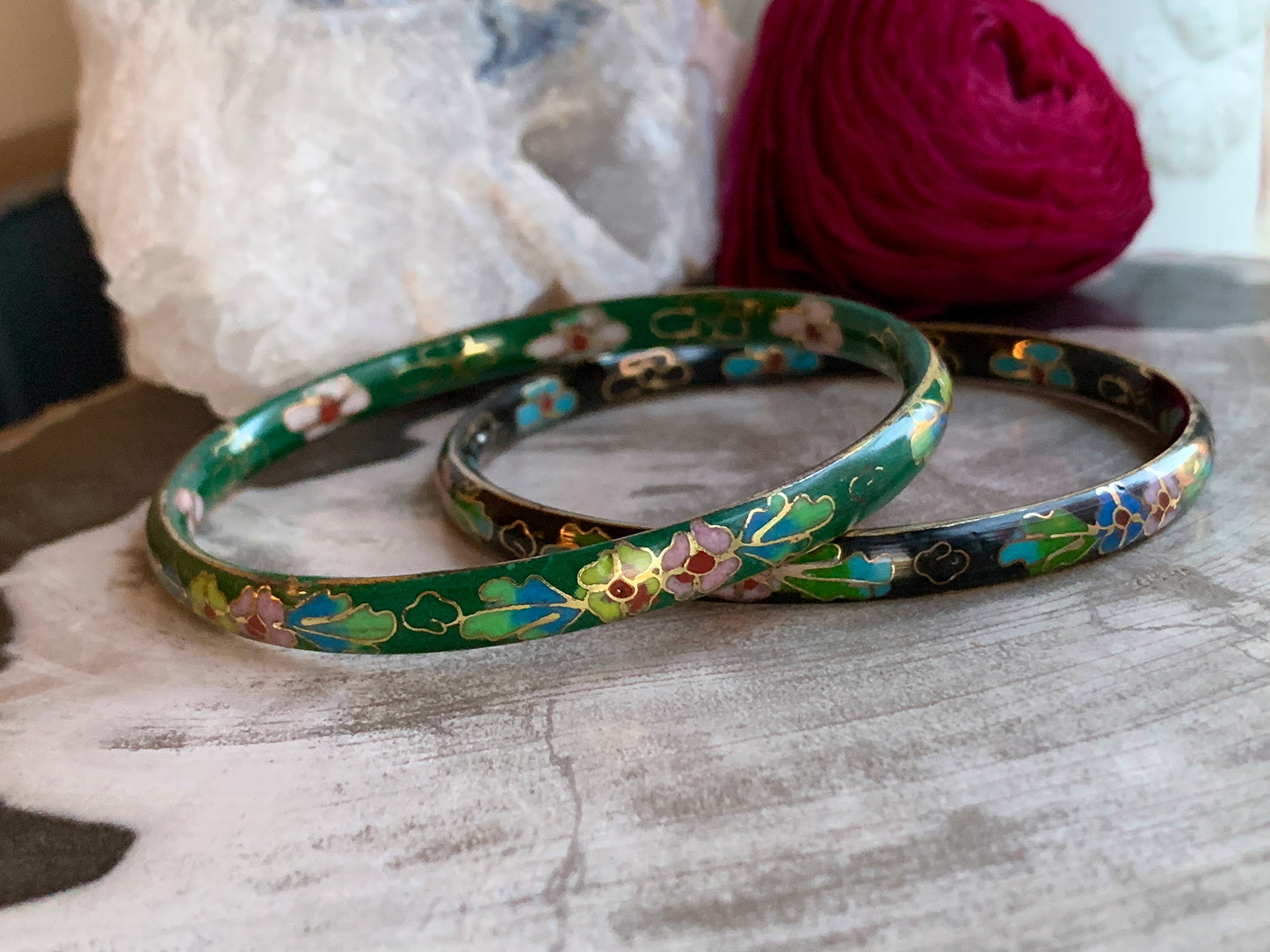 Cloisonné: Black and Green