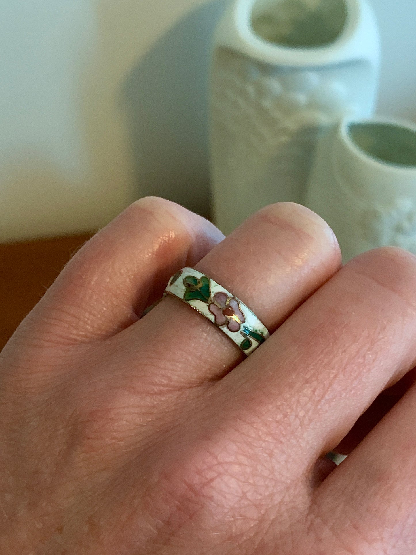 Cloisonné: White