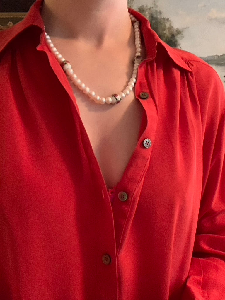 Pearls: Red and Pink