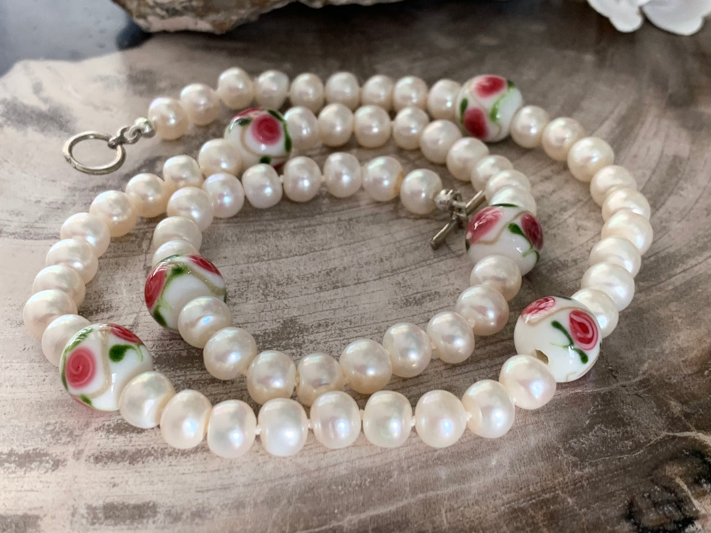 Pearls: Red and Pink
